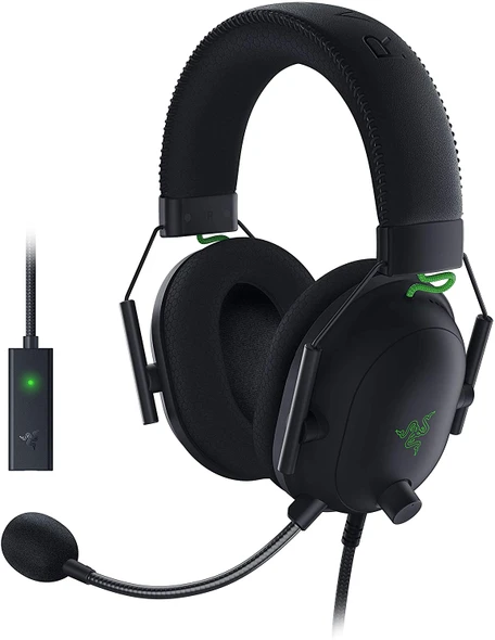 Razer, 03230100-R3M1, Blackshark V2 + USB Mic Enhancer, Black