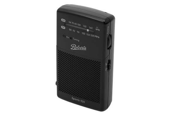 Roberts, SPORTS925, Sports 925 Portable Radio, Black Roberts, SPORTS925, Sports 925 Portable Radio, Black
