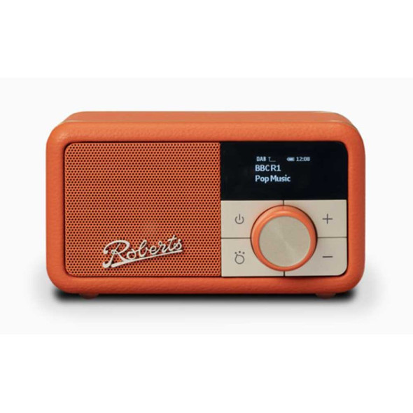 Roberts, REVPETITEPO, Revival Petite DAB/FM Rechargeable Bluetooth Radio, Orange