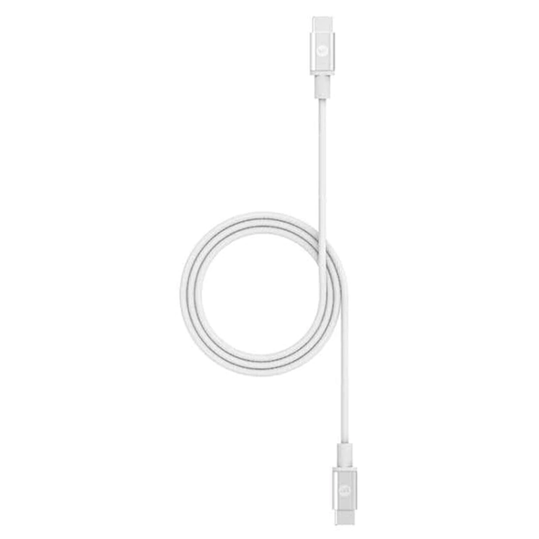 Mophie , 409903203, 1.5M Charge And Sync USB-C To USB-C Cable, White