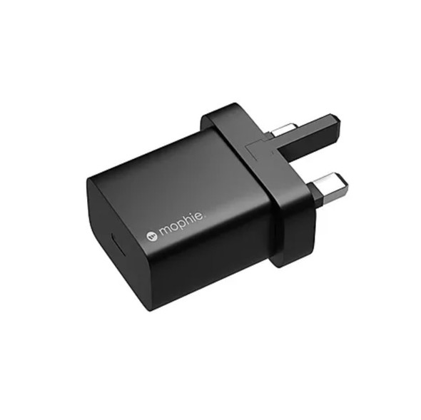 Mophie , 409907456, 20W Mains Adapter With USB-C Port, Black