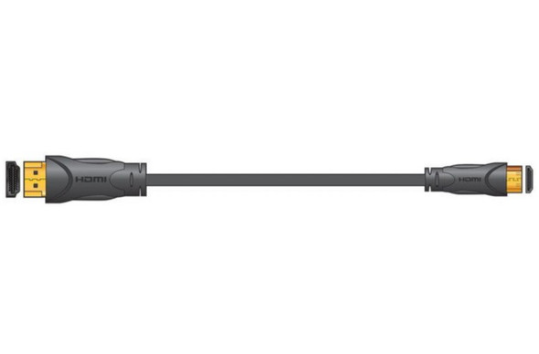 AV Link, 112.081, HDMI With Ethernet Plug To Mini Lead, Black