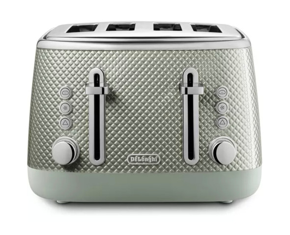 De'Longhi, CTL4003.GR, Luminosa 4 Slice Toaster, Green