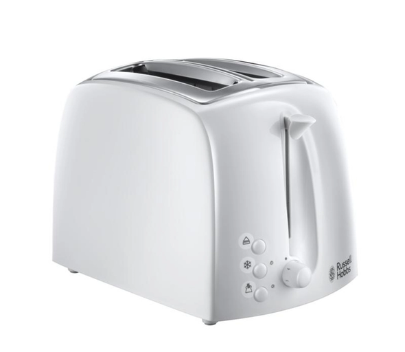 Russell Hobbs, 21640, Textures 2 Slice Toaster, White
