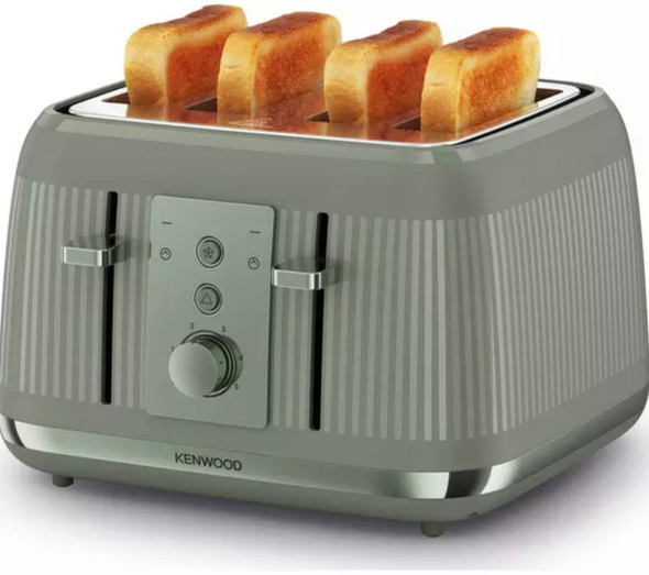 Kenwood, TFP30.000GN, Dusk 4 Slice Toaster, Green with Toast Kenwood, TFP30.000GN, Dusk 4 Slice Toaster, Green with Toast