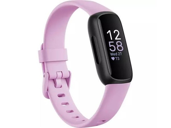 Fitbit, FB424BKLV, Inspire 3 Black/Lilac Bliss Tracker, PINK Fitbit, FB424BKLV, Inspire 3 Black/Lilac Bliss Tracker, PINK