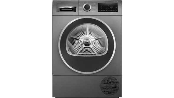 Bosch, WQG245R9GB, Series 6 9 Kg Heat Pump Tumble Dryer, Graphite