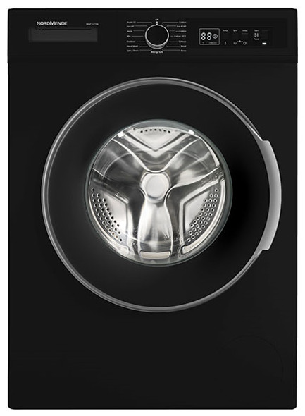 Nordmende, WMT1271BL, Nordmende 7kg Washing Machine 1200 Spin Black, Black