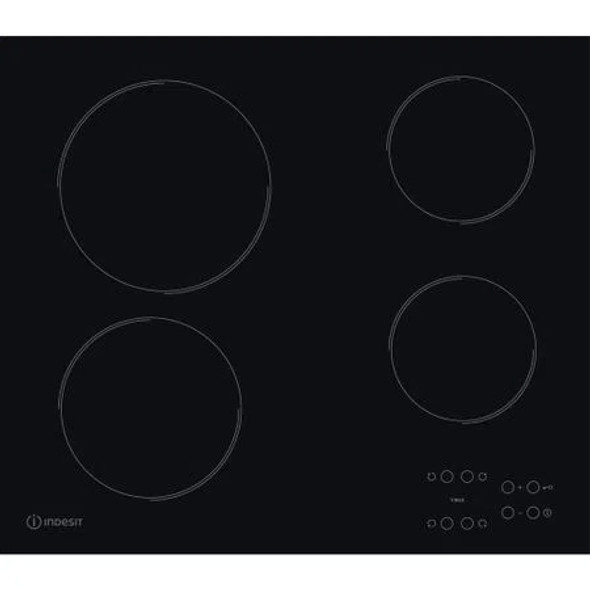 Indesit, RI161C, 60Cm Ceramic Hob W/ Touch Controls, Black Indesit, RI161C, 60Cm Ceramic Hob W/ Touch Controls, Black