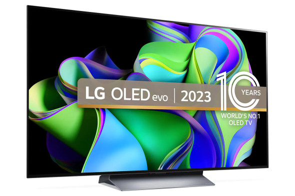 LG, OLED48C34LA, 48" 4K C3 OLED evo Smart TV, Black