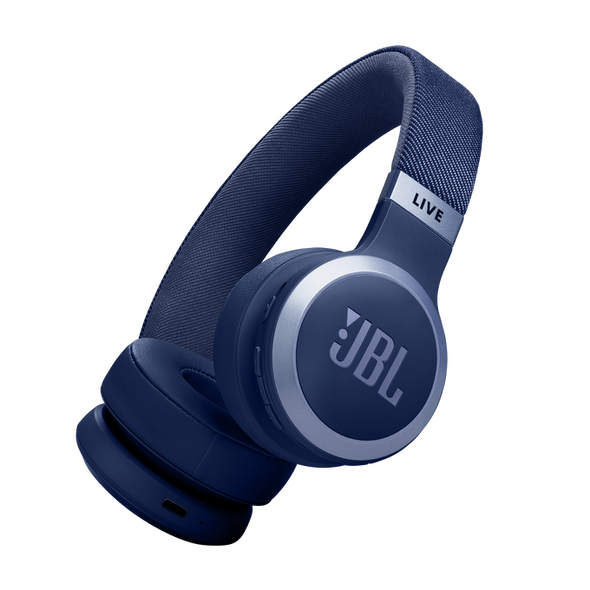 JBL, JBLLIVE670NCBLU, LIVE 670NC Blue On-Ear ANC Headphones, Blue
