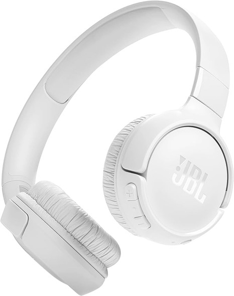 JBL, JBLT520BTWHT, Tune 520BT White On-Ear BT Headphones, White