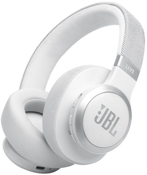 JBL, JBLLIVE770NCWHT, LIVE 770NC White Over-Ear ANC Headphones, Blue