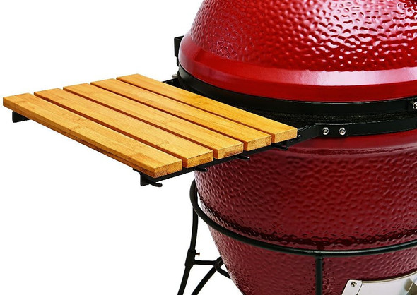 Kamado Joe, KJ23RH, Classic I Red with Cart, Side Shelves, Heat Deflector, Tools, Red