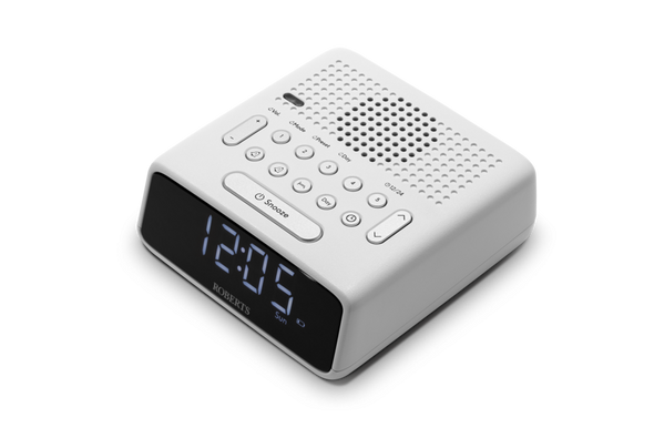 Roberts, ORTUSFMW, Ortus FM Dual Alarm Clock Radio, White Roberts, ORTUSFMW, Ortus FM Dual Alarm Clock Radio, White