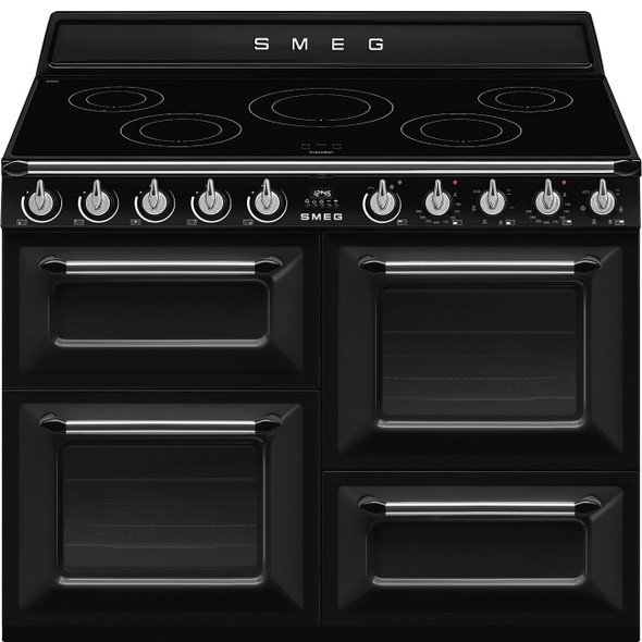 Smeg, TR4110IBL2, 110cm Victoria Electric Range Cooker, Black