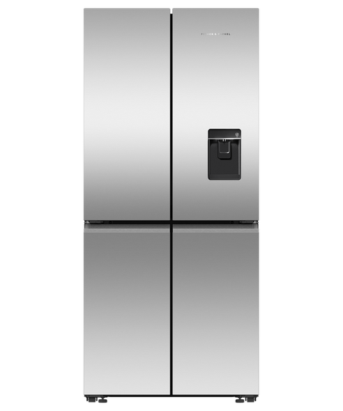 Fisher & Paykel, RF500QNUX1, Freestanding Quad Door Refrigerator Freezer, 79cm, 498L, Stainless Steel