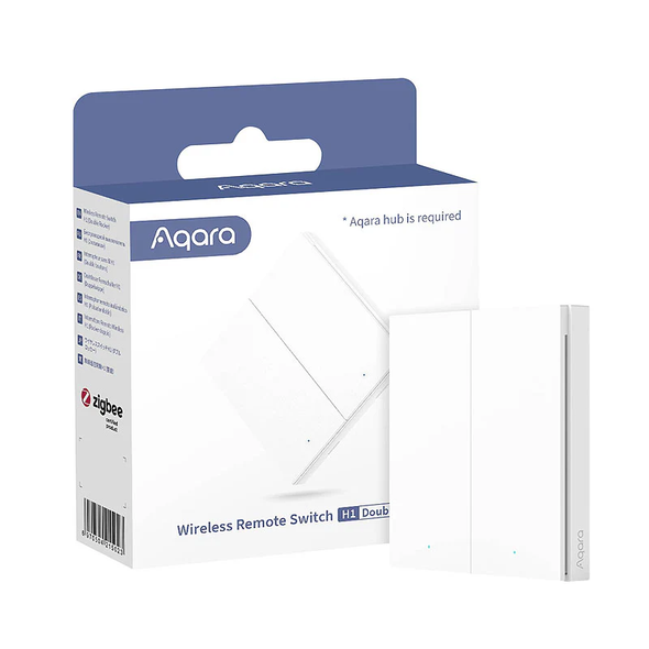 Aqara, WRS-R02, Wireless Remote Switch H1 DoubleRocker, White