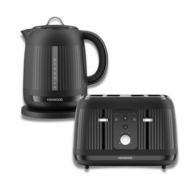 Kenwood, ZJP09TFP09BK, Dawn Kettle and Toaster, Black