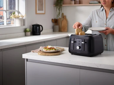 Kenwood, ZJP09TFP09BK, Dawn Kettle and Toaster, Black