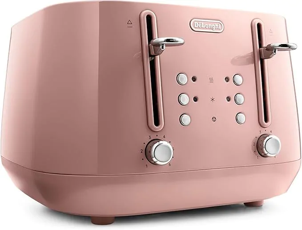 De'Longhi, CTY4003.PK, Eclettica Toaster, Pink De'Longhi, CTY4003.PK, Eclettica Toaster, Pink