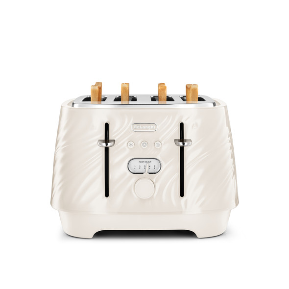 De'Longhi, CTDS4003.CR, Ballerina Seta Toaster, Cream De'Longhi, CTDS4003.CR, Ballerina Seta Toaster, Cream