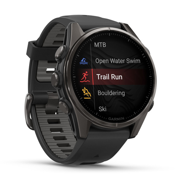 Garmin, 010-02903-21, Fēnix 8 43mm AMOLED Smart Watch, Black