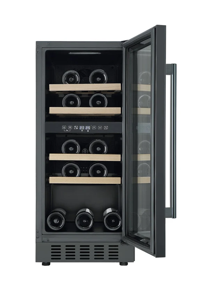 PowerPoint, P39AD17, Dual Zone Wine Cooler 17 bottles, Black