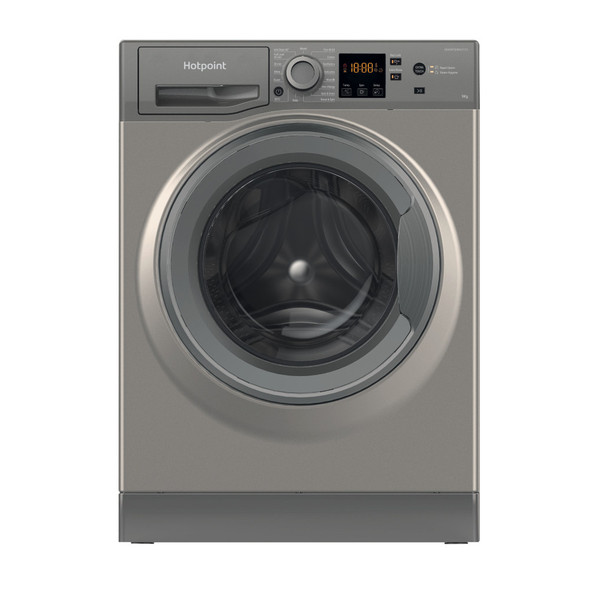 Hotpoint, HNR9W64GGIRE, Washer 9kg 1400RPM, Graphite