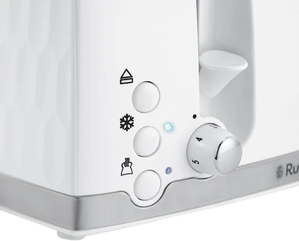 Russell Hobbs, 26070, Honeycomb 4 Slice Toaster, White