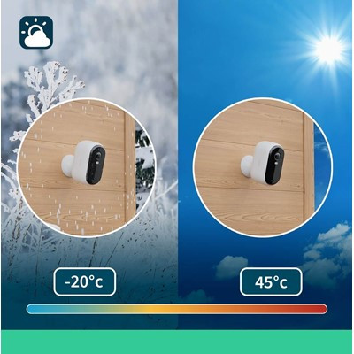Arlo, VMC2250100EUS, Essential 2pk Outdoor Camera HD Resolution, White