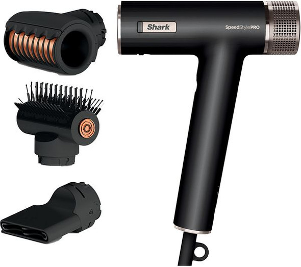 Shark, HD731UK, SpeedStyle Pro 3-in-1 High-Velocity Hair Dryer System for Straight & Wavy Hair, Multi