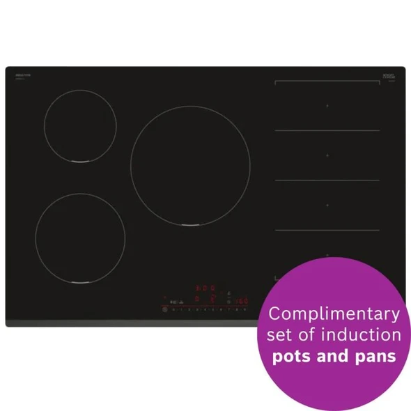 Bosch, PXV831HC1E, Series 6 Induction hob 80 cm, Black