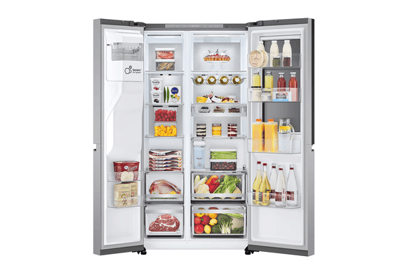 LG, GSXE91BSAD.ABSQ, 628L InstaView™ Side-By-Side Refrigerator, Brushed Steel
