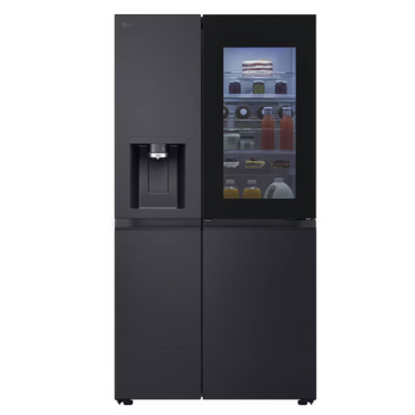 LG, GSXE91EVAD.AEVQ, 628L InstaView™ Side-By-Side Refrigerator, Essence Black Steel