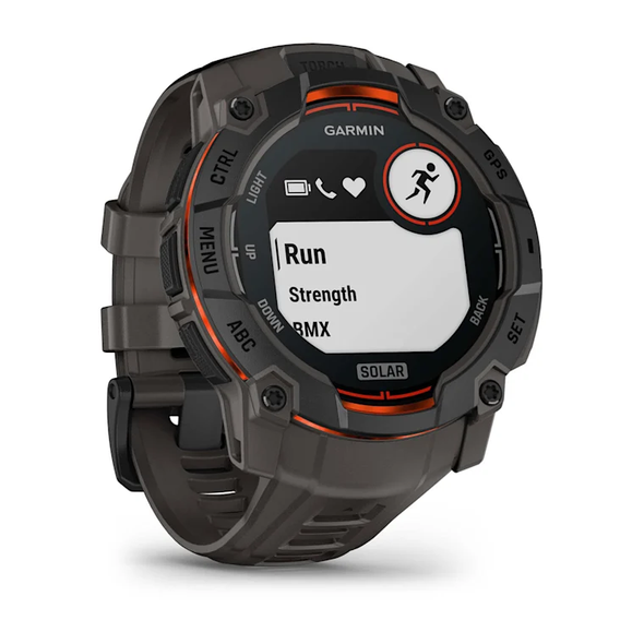 Garmin, 010-02935-00, Instinct 3 50 mm Solar Black Charcoal Band