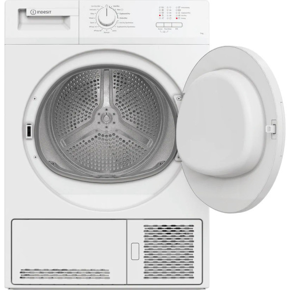 Indesit, CYDC82WWGLUK, 8kg Condenser Dryer, White