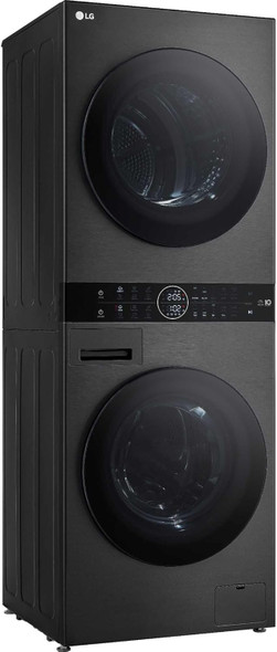 LG, WT1210BBTN1, WashTower 12kg / 10kg DUAL Inverter Heat Pump™ TurboWash™360, Platinum Black