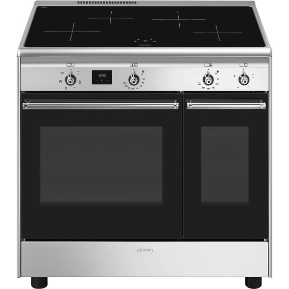 Smeg, CX92IM, Concert 90cm Double Cavity Induction Cooker, Stainless Steel