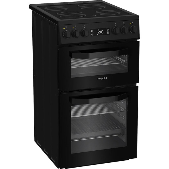 Hotpoint, HDE5VDCB, 62/33L Electric Double Cooker, Black