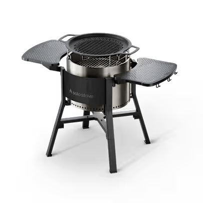Solo Stove, COOKOUTBUN, Fire Pit Adjustable Stand for 2 Heights with Grill, Multi