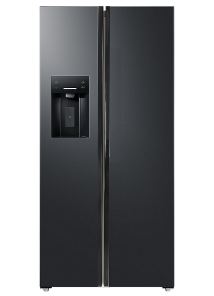 Servis, S9917SKGRBIWE, Side By Side American Fridge Freezer with Plumbed Ice & Water Dispenser, Graphite