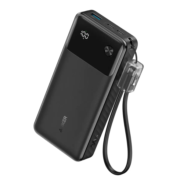 Anker, A1384H11, 20K PD Power Bank with C-C cable, Black