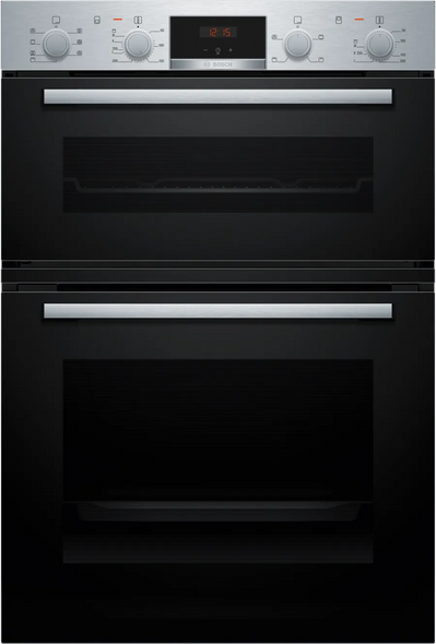 Bosch, MBA533BS3B, 71/34L Series 4 Built-In Double Oven, Silver