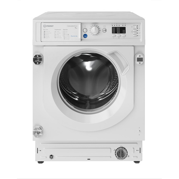Indesit, BIWMIL91485UK, Built In Washer 9kg 1400 Spin, Multi