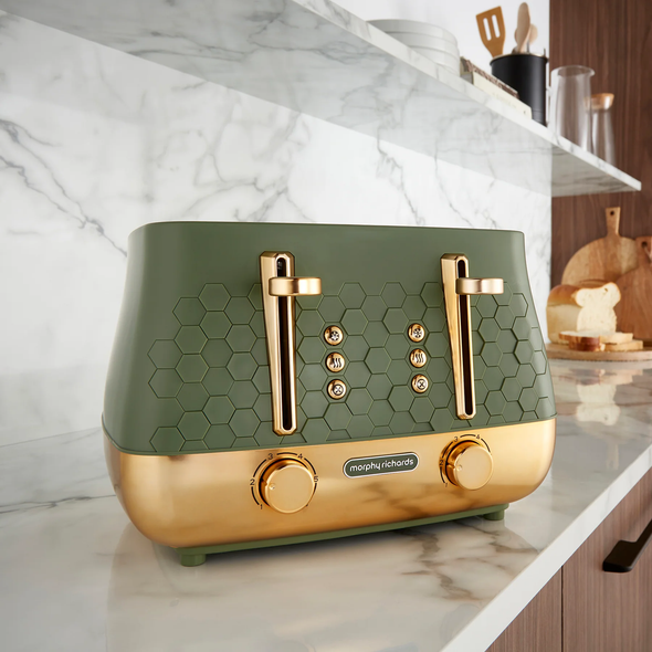 Morphy Richards, 243022, Cassini 4-Slice Toaster, Olivine Morphy Richards, 243022, Cassini 4-Slice Toaster, Olivine