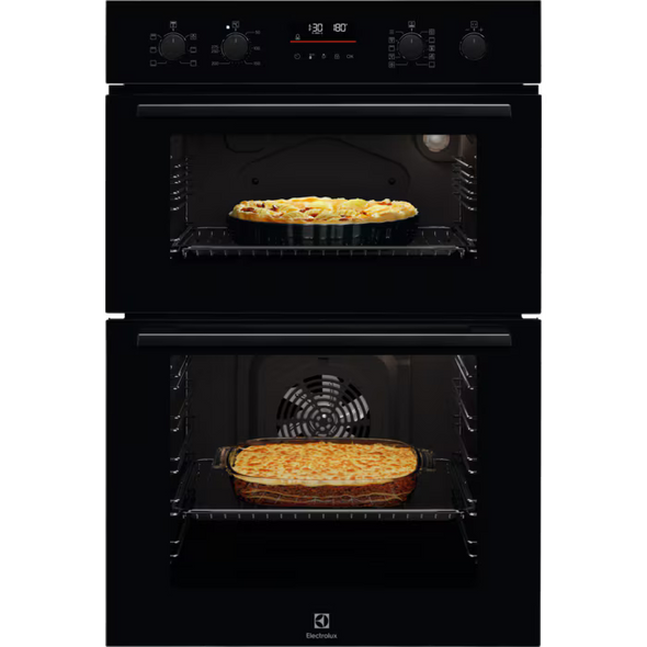 Electrolux, EDFDC46K, 61/42L Built-In Double Multifunction Oven, Black