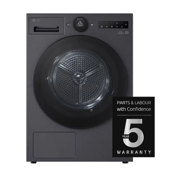 LG, RHX7009TBB, 9kg Heatpump A+++, Matte Black