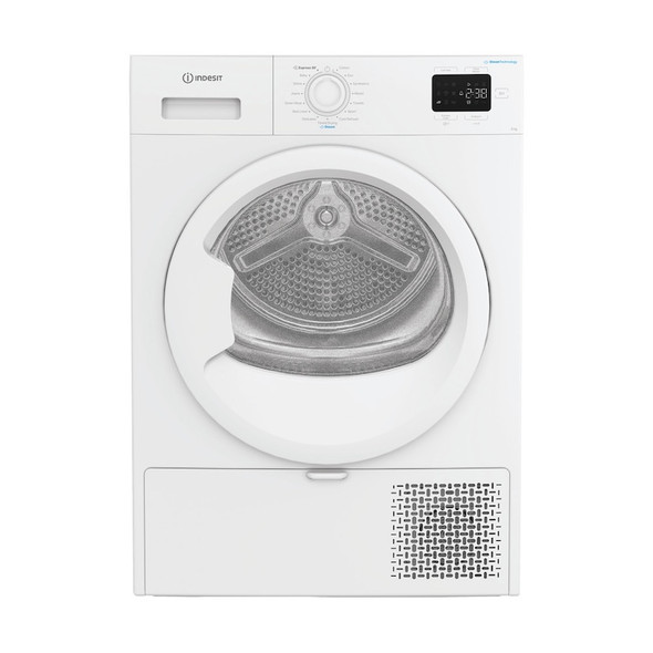 Indesit, IDHE80WIRE, 8kg Freestanding Heat Pump Tumble Dryer, White