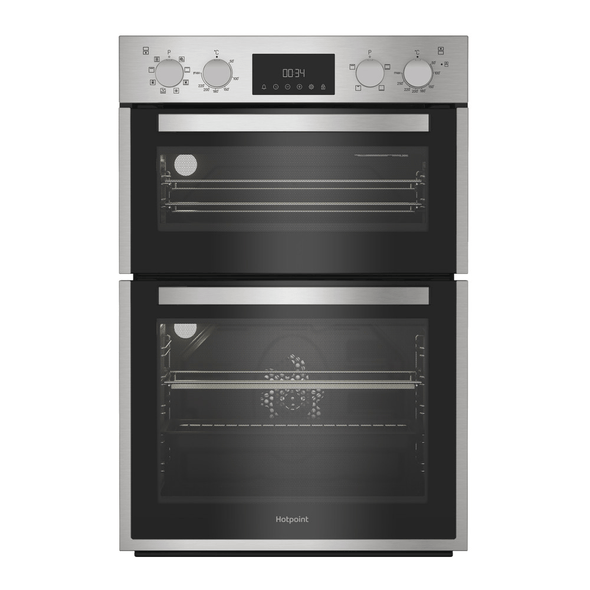Hotpoint, DIH82DIX, 38/71L Catalytic and Multi-Function Electric Double Oven, Multi